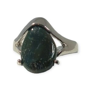 2 For $30 Sale Fashion Jewelry Ring Size 7 Crystal Black Gemstone Silver Plated